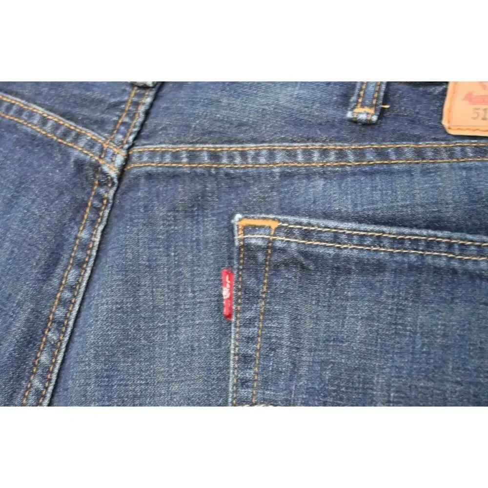 Levi's 514 Straight Boot Rugged Denim‎ Blue Jeans Mens Size 38 x 32